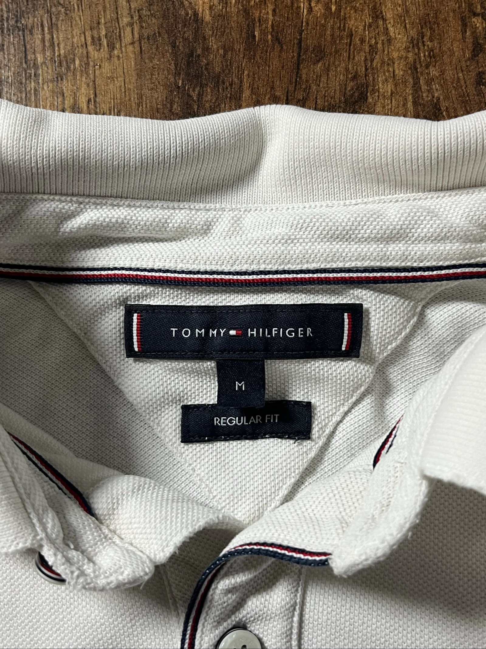 Slim fit white cotton polo - Tommy Hilfiger - size M - Satisfactory – photo 2